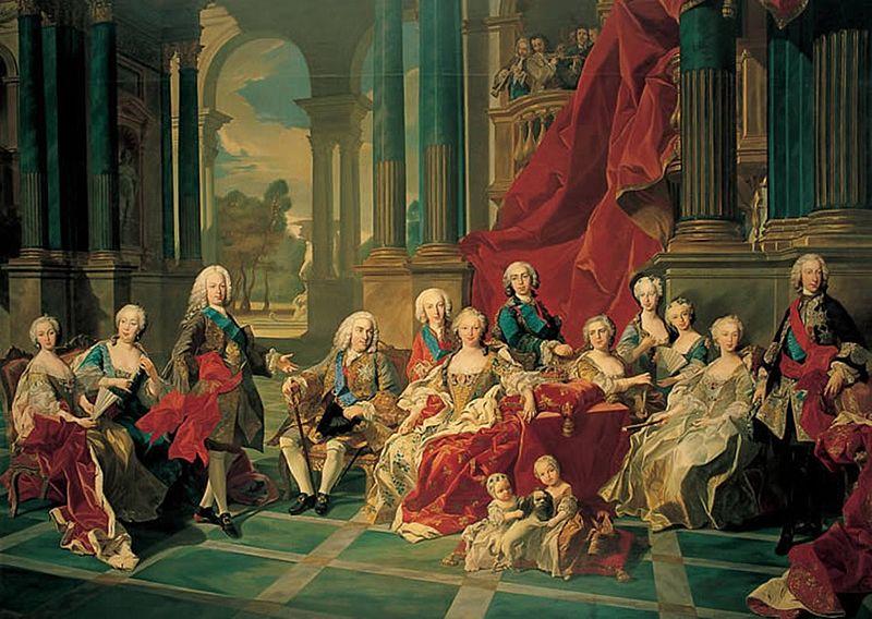 Louis Michel van Loo Philip V of Spain and his family oil painting picture